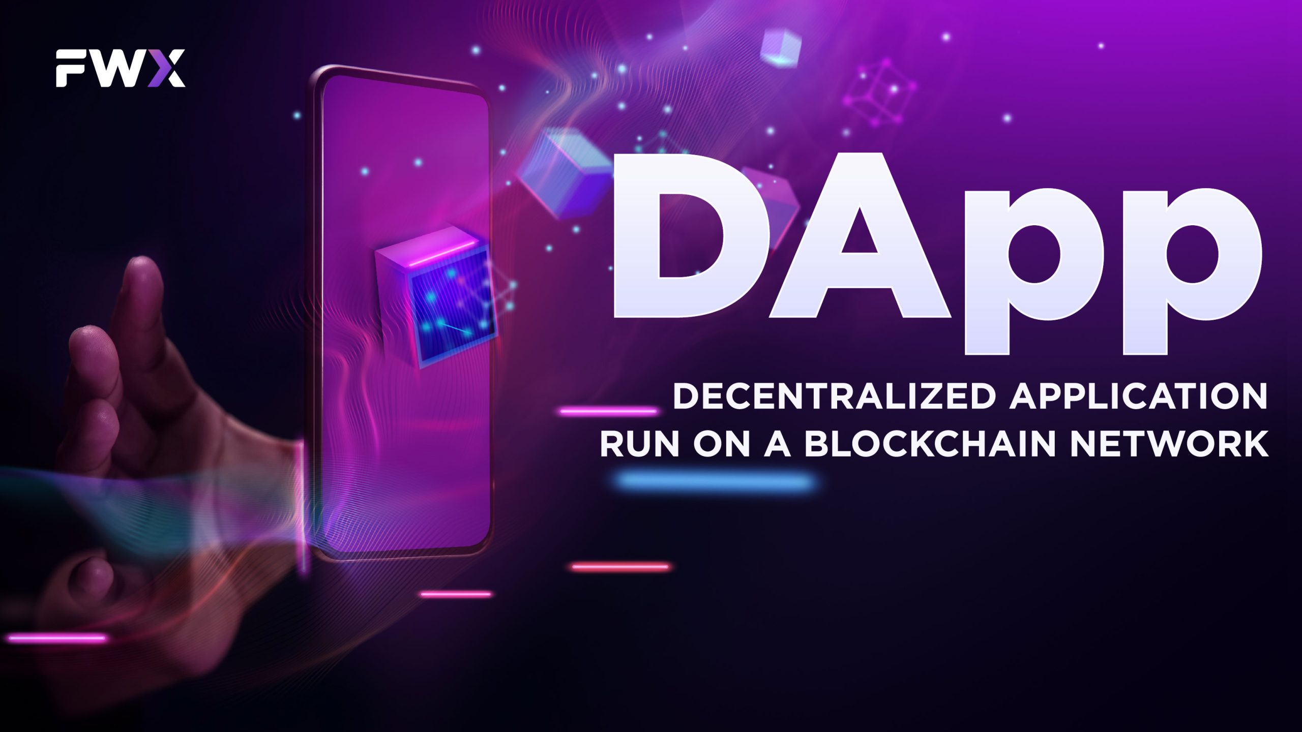 DApp: Decentralized application run on a blockchain network